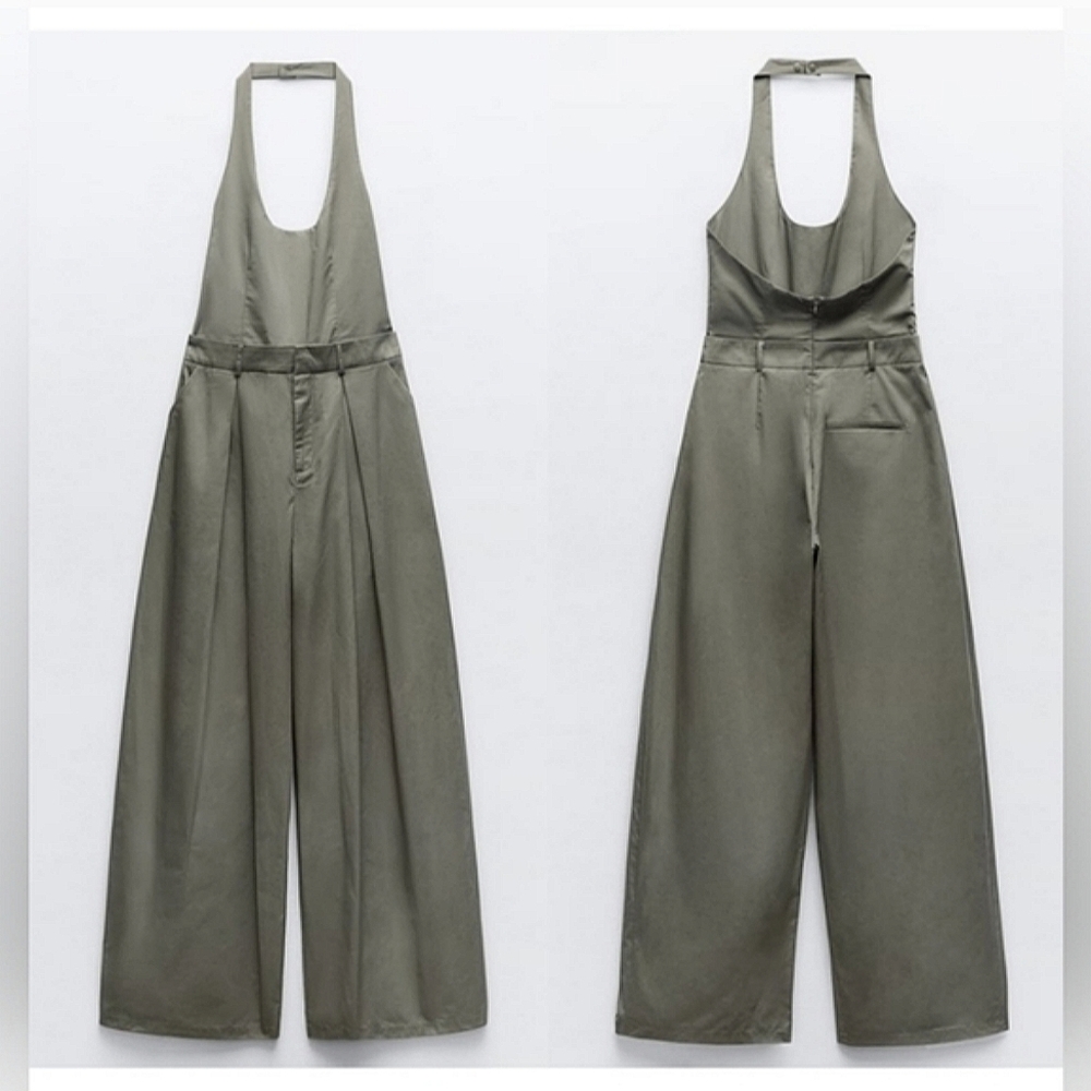 ZARA *  WIDE JUMPSUIT NWT Size XS S M - Picture 13 of 14